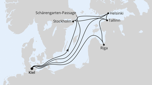 Große Ostsee-Reise zu Weihnachten ab Kiel