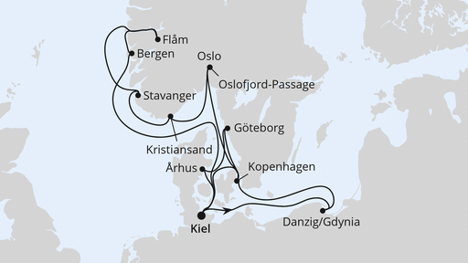 Große Ostsee- & Norwegen-Reise ab Kiel