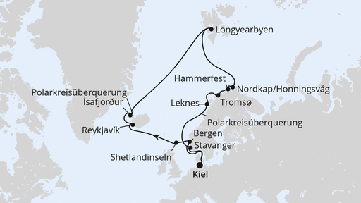 Highlights am Polarkreis ab Kiel