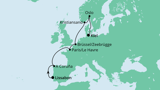 Von Lissabon nach Kiel