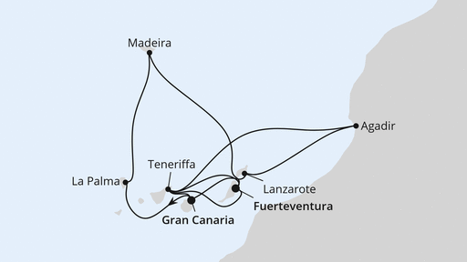 Kanaren, Madeira & Marokko