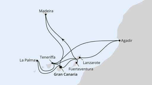 Kanaren, Madeira & Marokko ab Gran Canaria