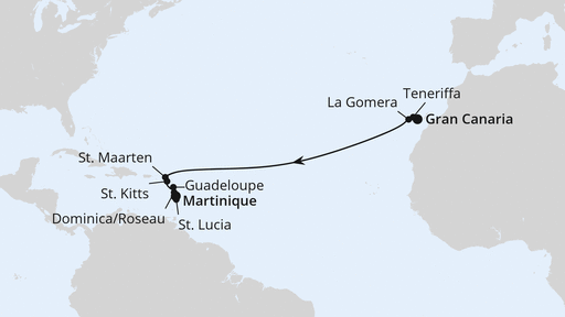 Von Gran Canaria nach Martinique