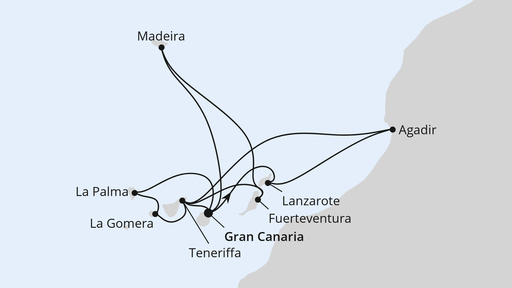 Große Kanaren-Reise mit Madeira & Marokko