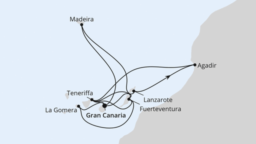 Große Kanaren-Reise mit Madeira & Marokko