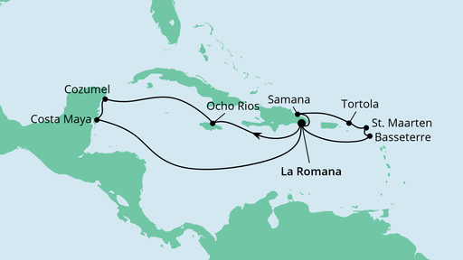 Karibik & Mexiko ab Dominikanische Republik 1