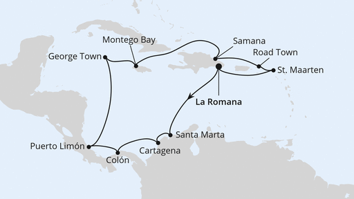 Karibik & Mittelamerika ab Dom. Republik 1