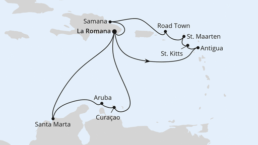Karibische Inseln ab Dominikanische Republik 2
