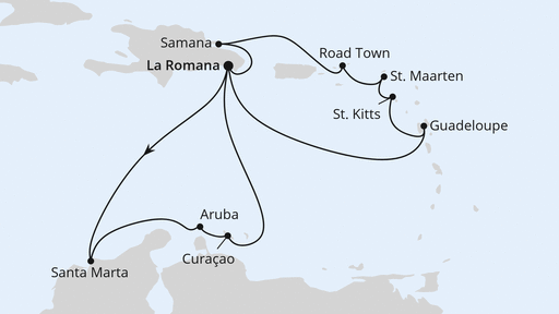 Karibische Inseln ab Dominikanische Republik 2