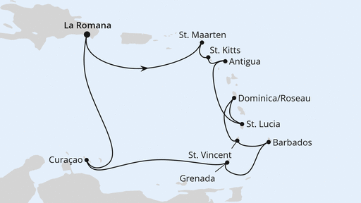 Karibische Inseln ab Dominikanische Republik 1
