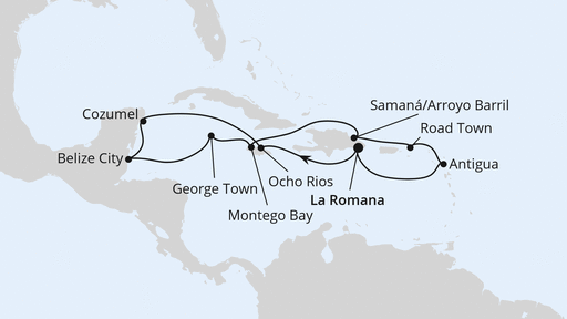 Mexiko & Karibik ab Dominikanische Republik