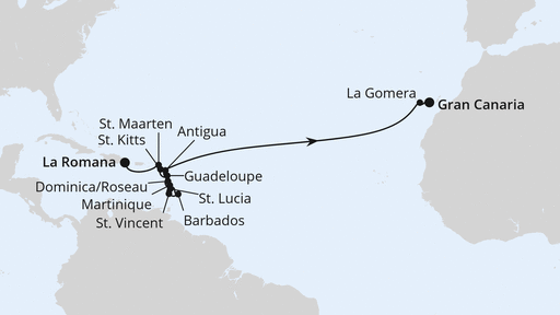 Von der Dominikanischen Republik nach Gran Canaria