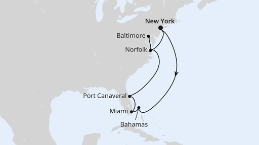 Florida, Maryland & Bahamas ab New York