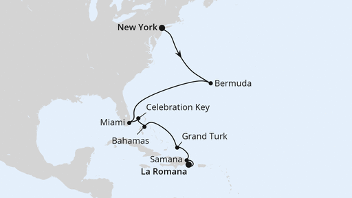 Florida, Bahamas & Karibik ab New York
