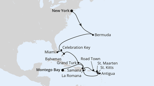 Florida, Bahamas & Karibik ab New York 2