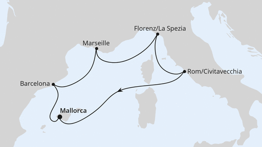 Spanien & Italien ab Mallorca