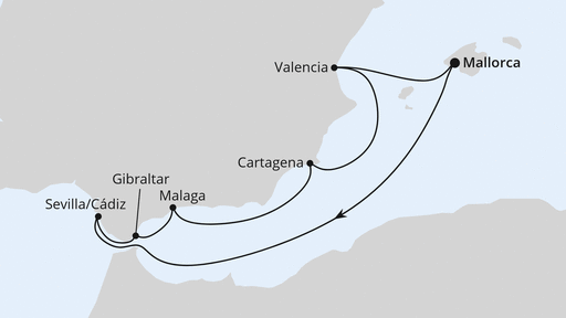 Silvesterreise nach Spanien & Gibraltar ab Mallorca