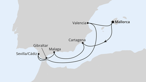 Silvesterreise nach Spanien & Gibraltar ab Mallorca