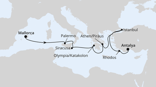 Italien & Griechenland mit Istanbul