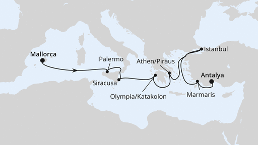 Italien & Griechenland mit Istanbul