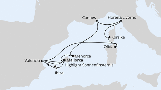 Mittelmeerinseln mit Sonnenfinsternis ab Mallorca