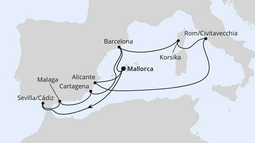 Große Osterreise durchs Mittelmeer