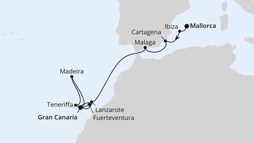 Andalusien, Kanaren & Madeira ab Mallorca 2