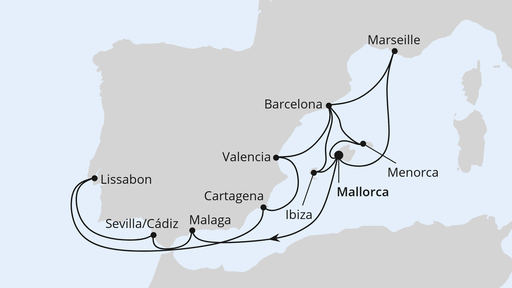 Spanien, Portugal & Frankreich