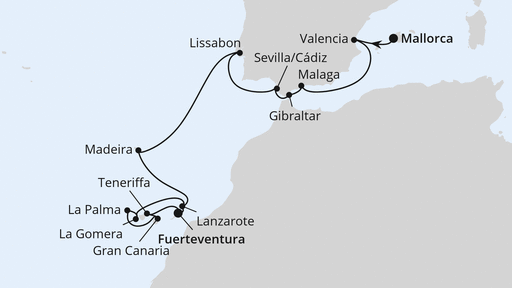 Andalusien, Madeira & Kanaren ab Mallorca 1