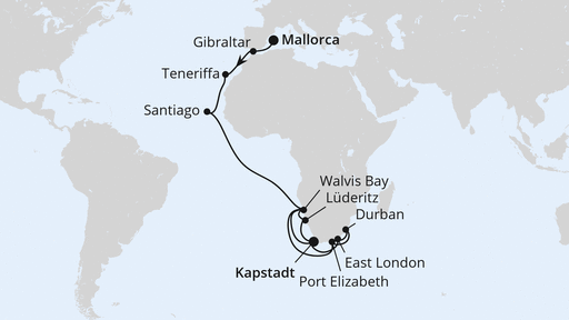 Von Mallorca über Namibia nach Kapstadt 2