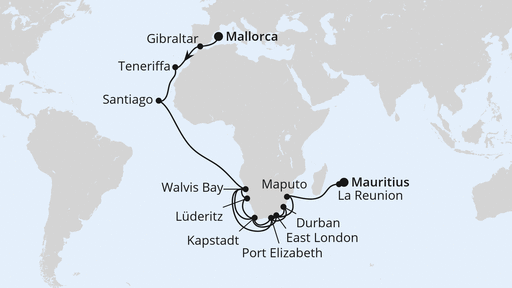 Weltenbummler von Mallorca nach Mauritius