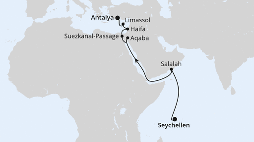 Von den Seychellen nach Antalya