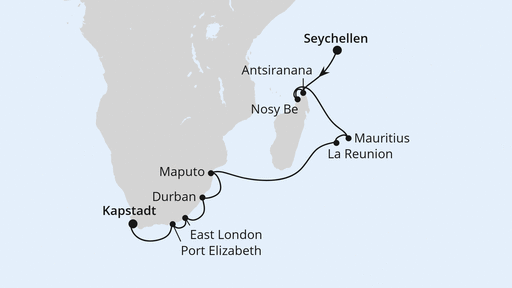 Silvesterreise Seychellen, Mauritius & Südafrika