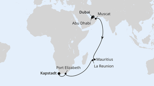 Von Dubai über Mauritius nach Kapstadt 2