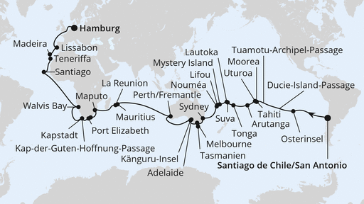 Von San Antonio nach Hamburg