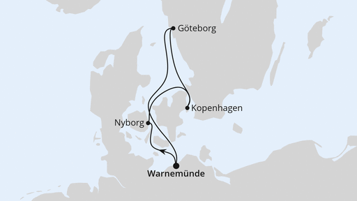 Kurzreise nach Skandinavien ab Warnemünde