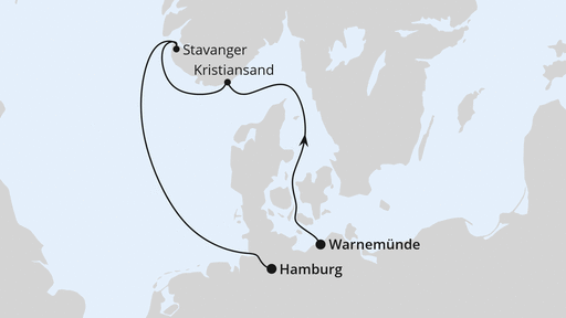 Kurzreise nach Norwegen ab Warnemünde