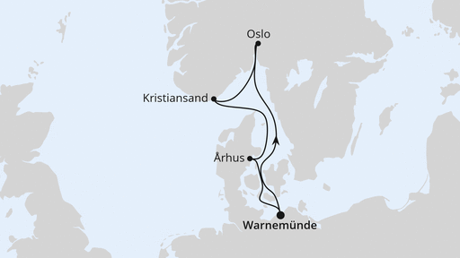 Kurzreise nach Skandinavien ab Warnemünde