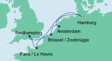 Route: Metropolenroute 4 mit AIDAbella