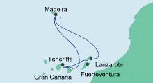Route: Kanaren & Madeira 2 mit AIDAblu