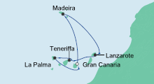 Route: Kanaren 9 mit AIDAsol